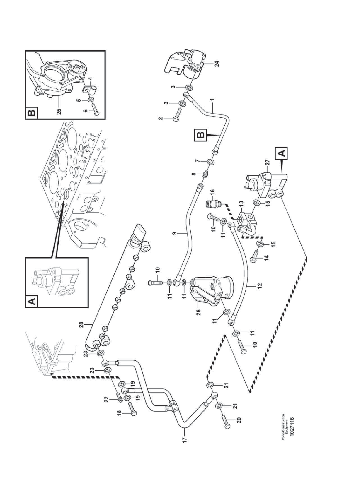 OEM exploded diagram — Return Line