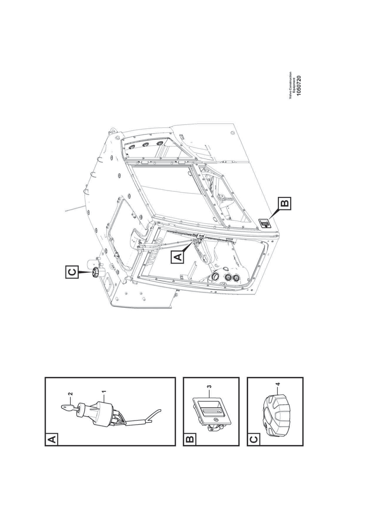 OEM exploded diagram — Handle