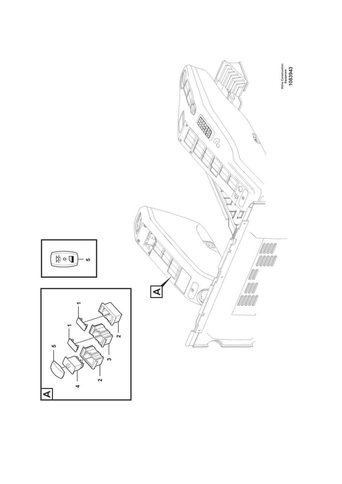 Switch VOE 70369705 for Volvo EC210D Excavator