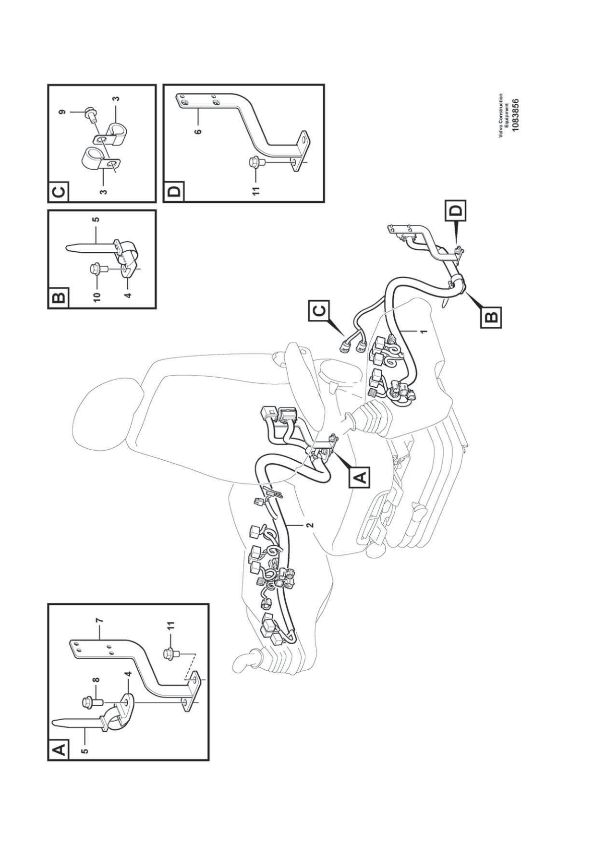 Wiring Harness VOE 14703184 for Volvo EC210D Excavator