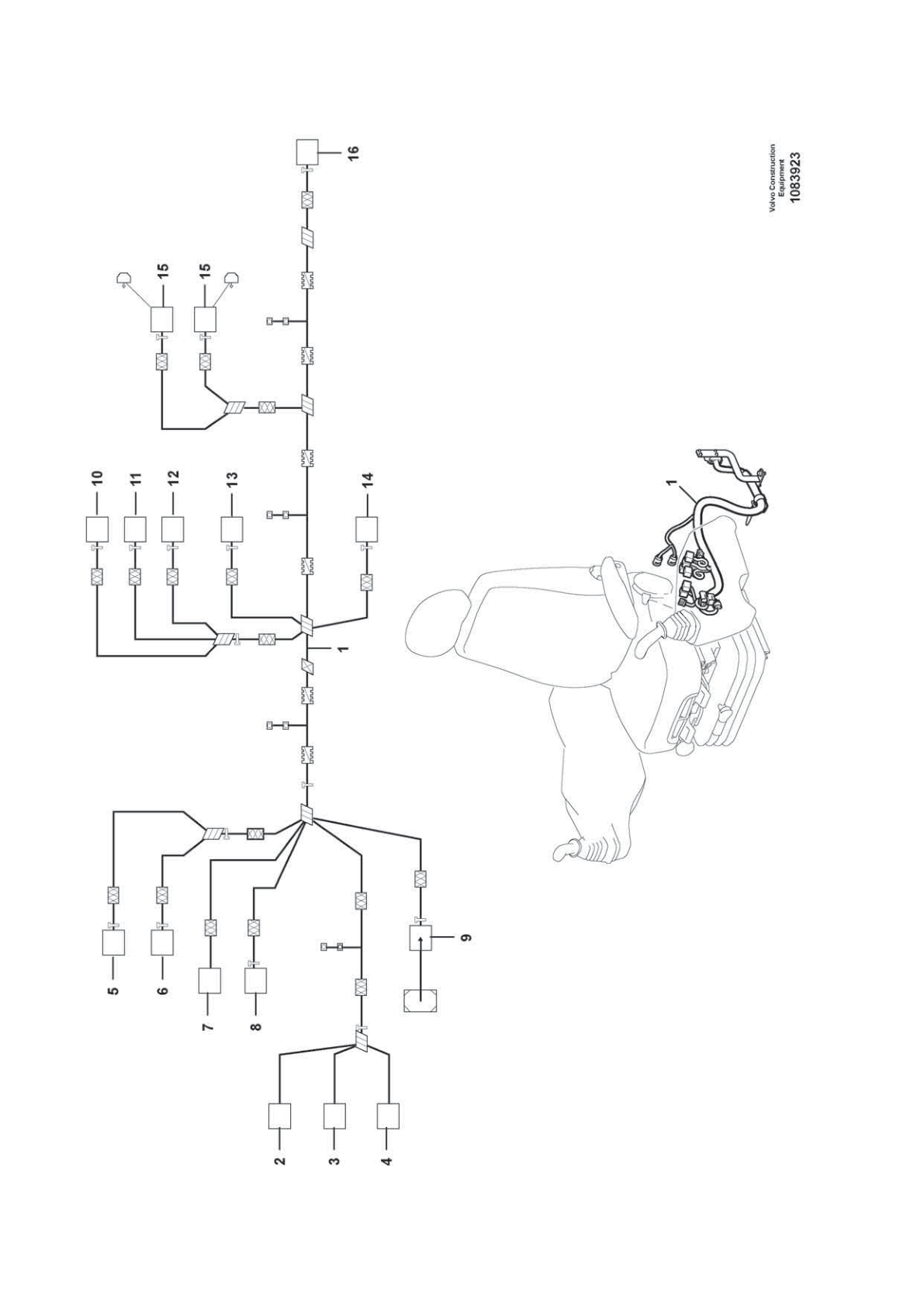 Cable Terminal VOE 13970778 for Volvo EC210D Excavator