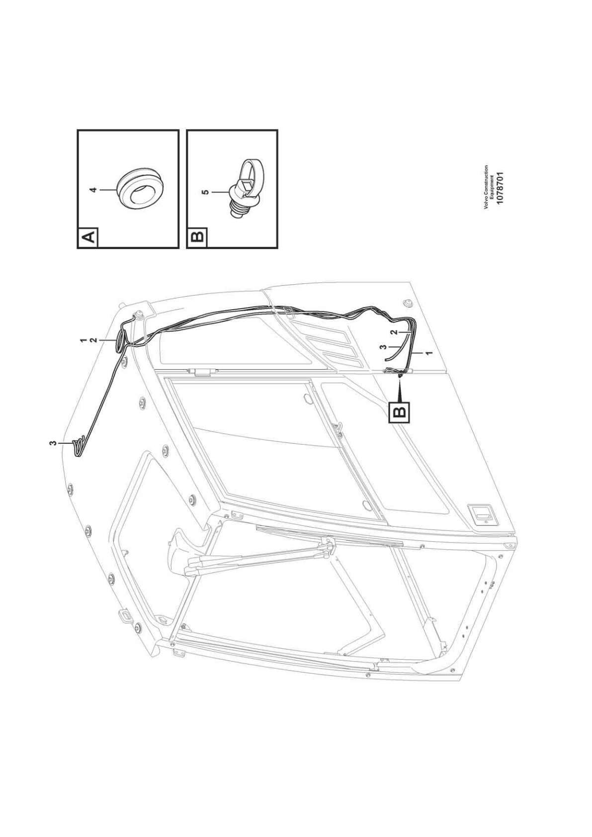 Cable VOE 14686084 for Volvo EC210D Excavator