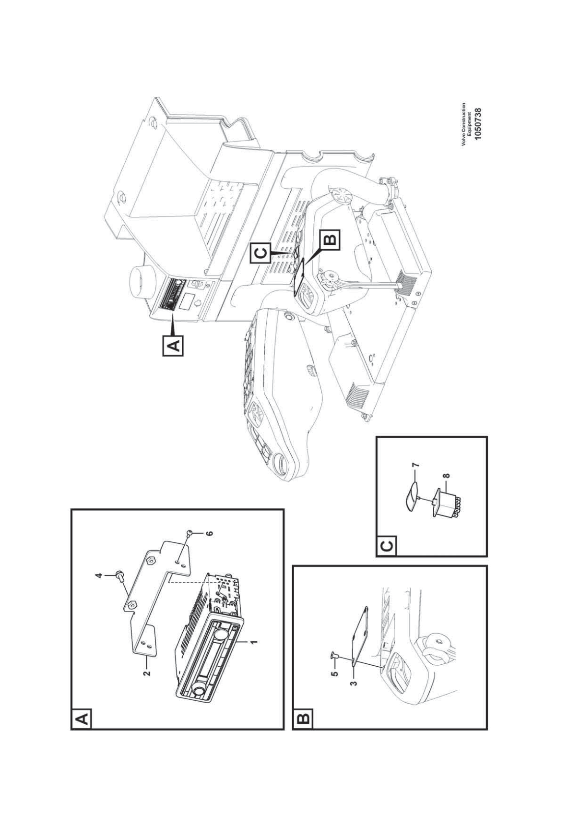 Bracket VOE 14672585 for Volvo EC210D Excavator