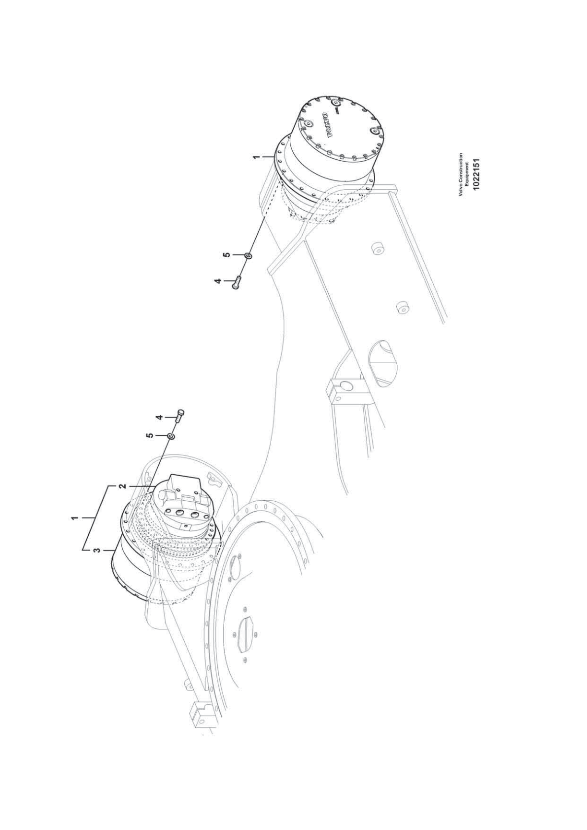 OEM exploded diagram — Travel Motor