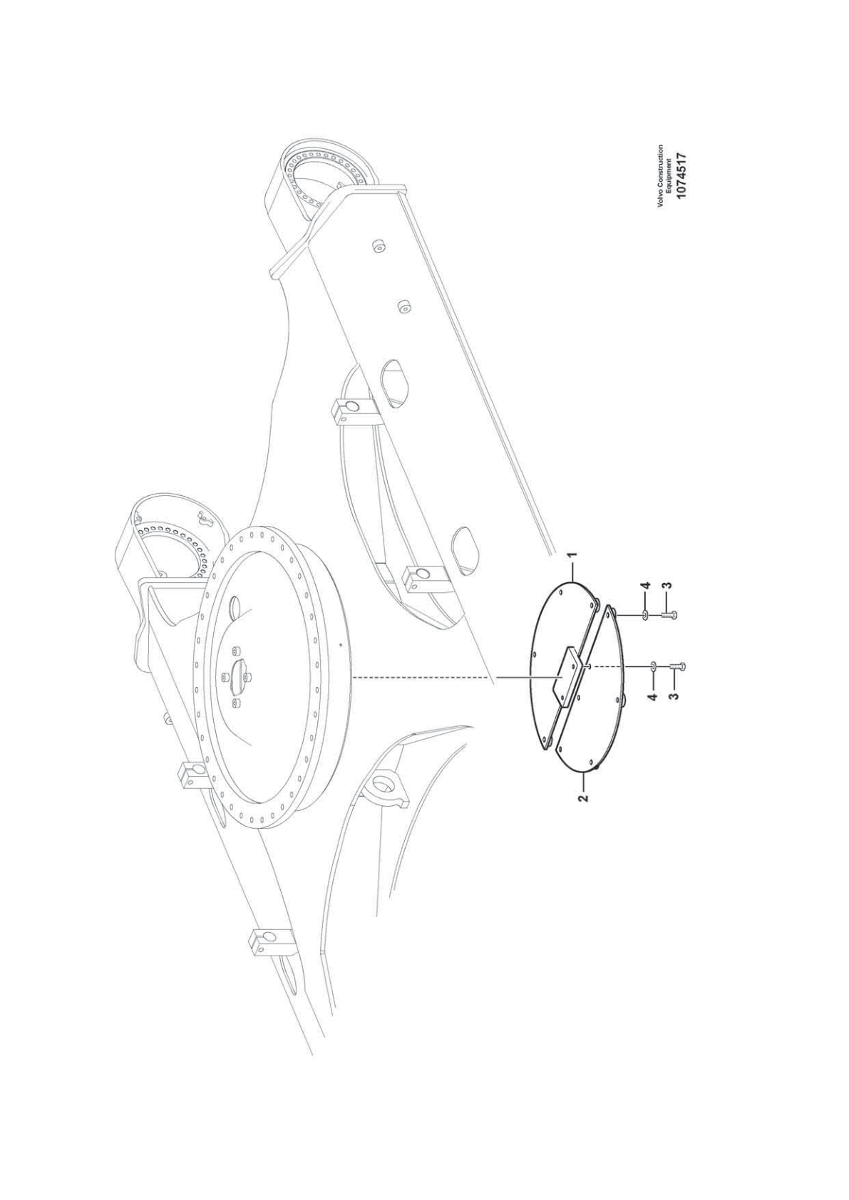 Cover VOE 14514024 for Volvo EC210D Excavator
