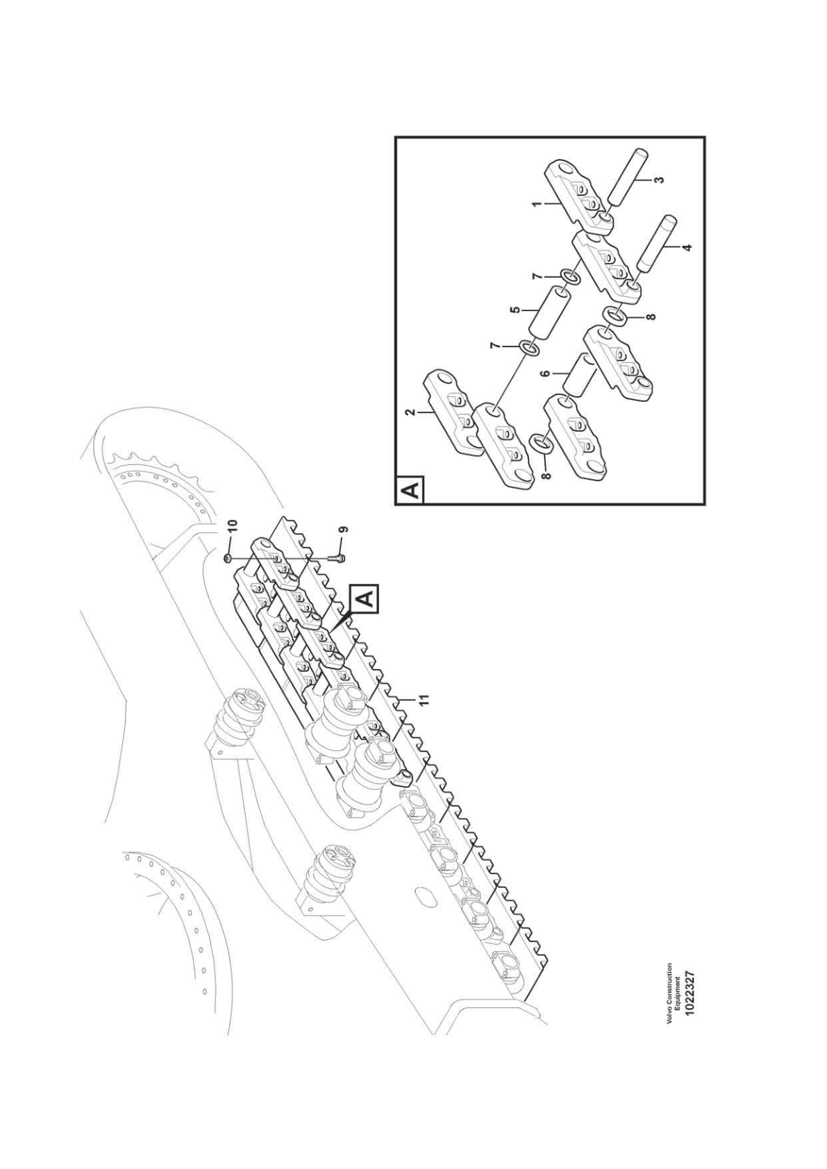 Screw VOE 14880553 for Volvo EC210D Excavator