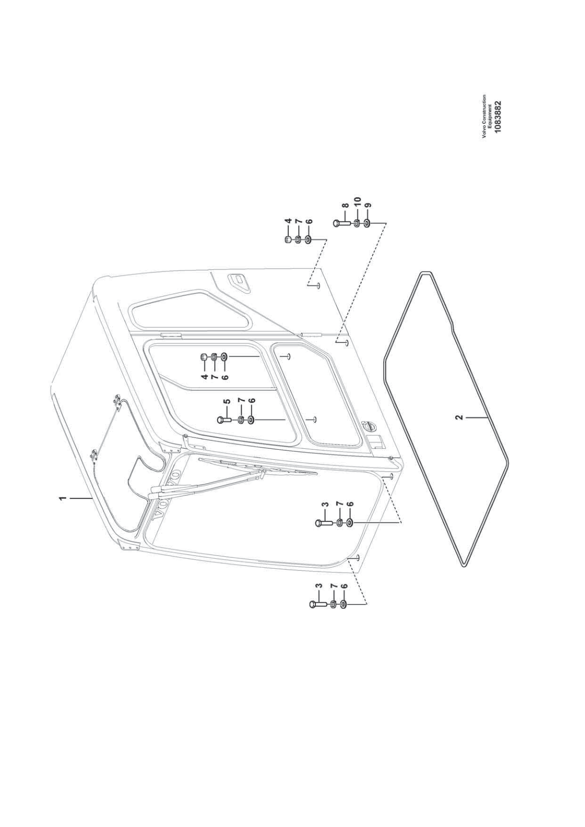 Cab VOE 14706008 for Volvo EC210D Excavator