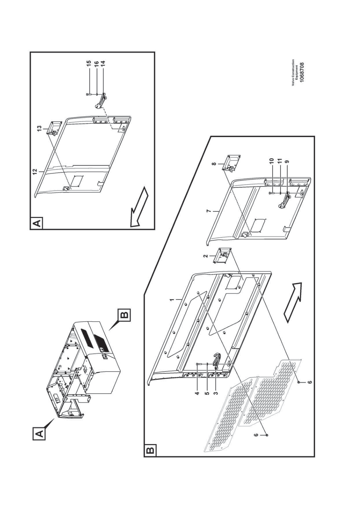 Latch VOE 14612334 for Volvo EC210D Excavator