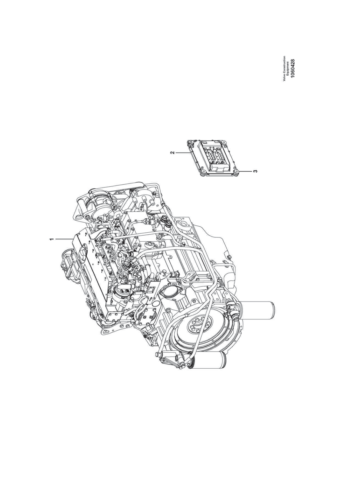 Engine VOE 17387726 for Volvo EC210D Excavator