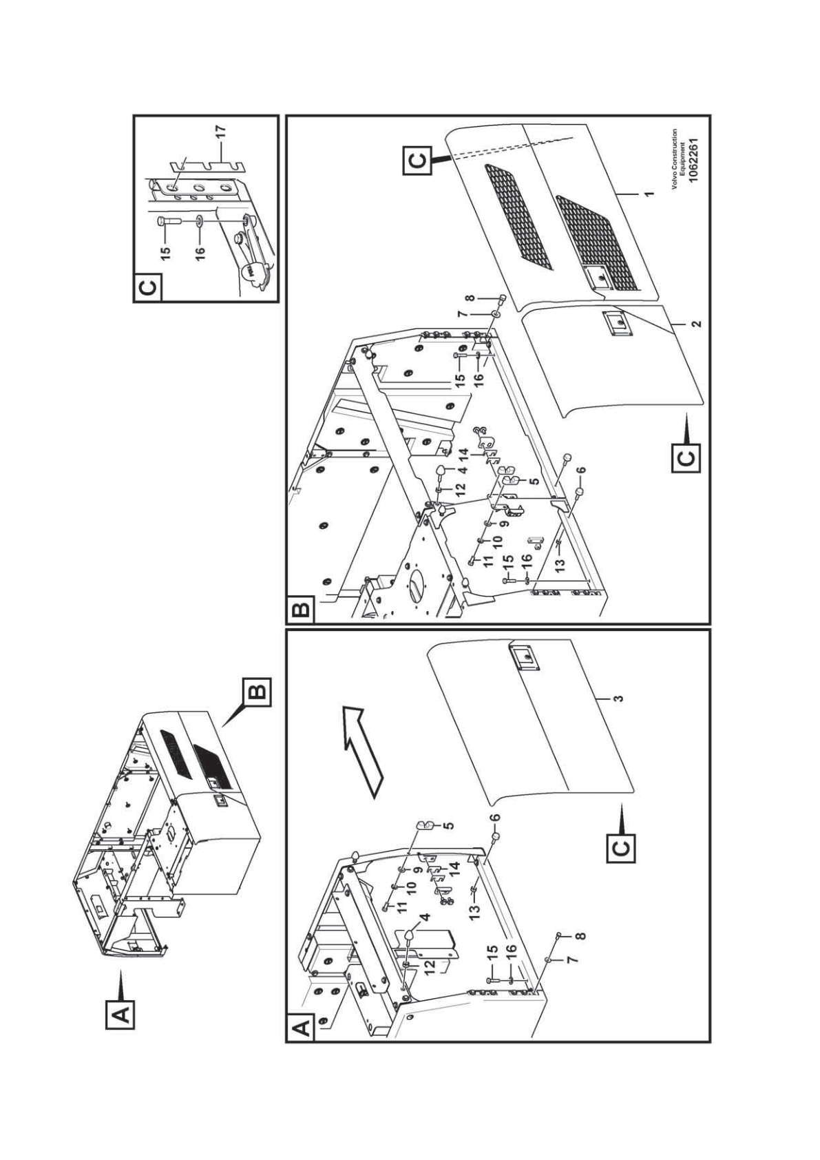 Door VOE 14675994 for Volvo EC210D Excavator
