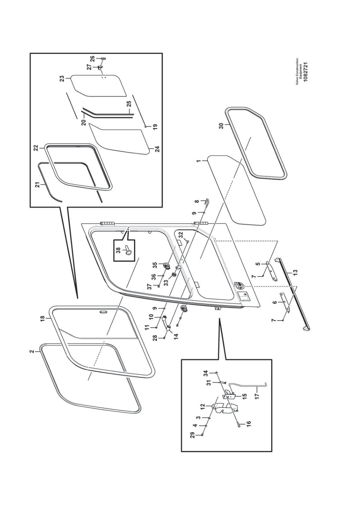 Plate VOE 14513798 for Volvo EC210D Excavator