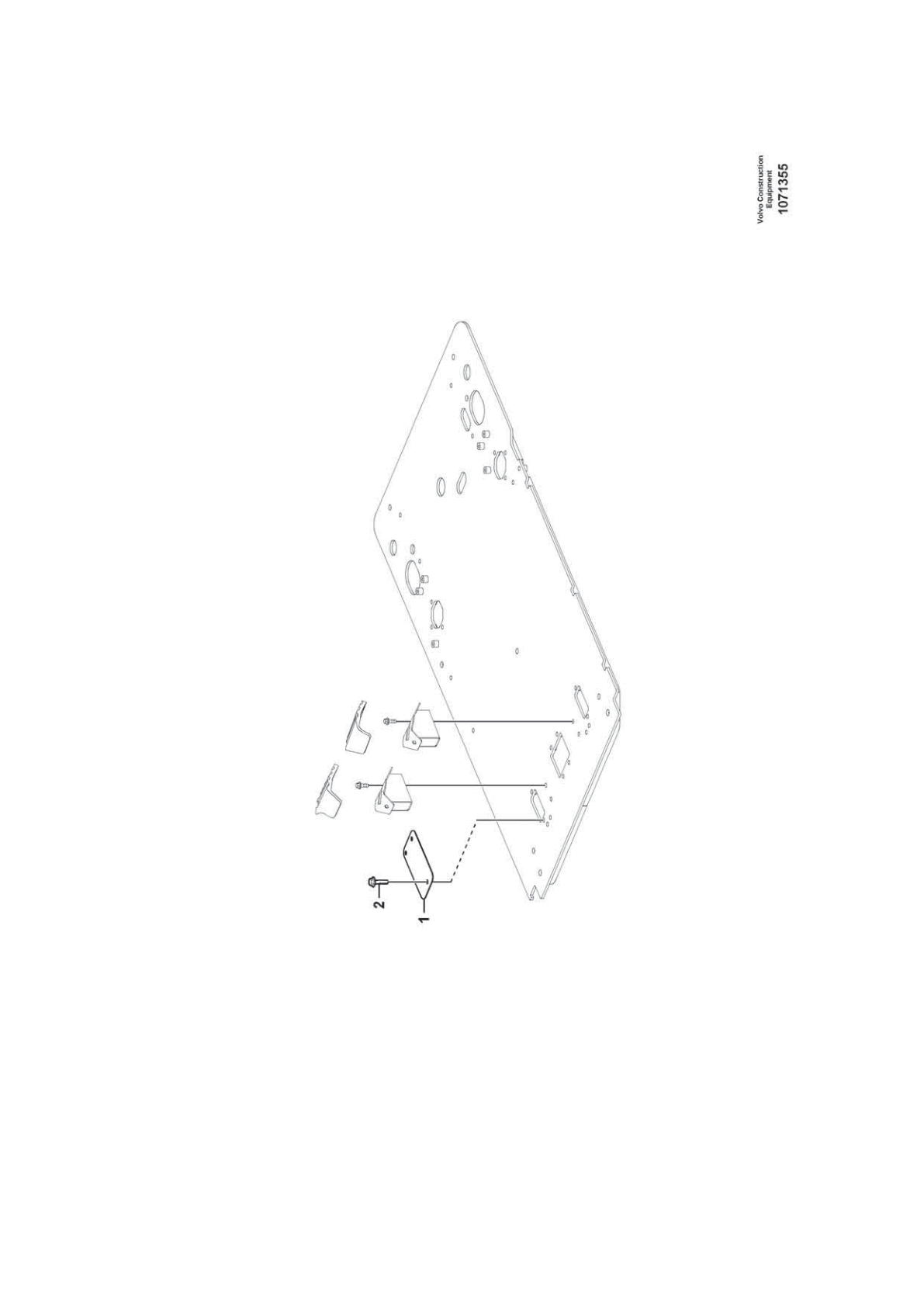 Plate VOE 14648633 for Volvo EC210D Excavator