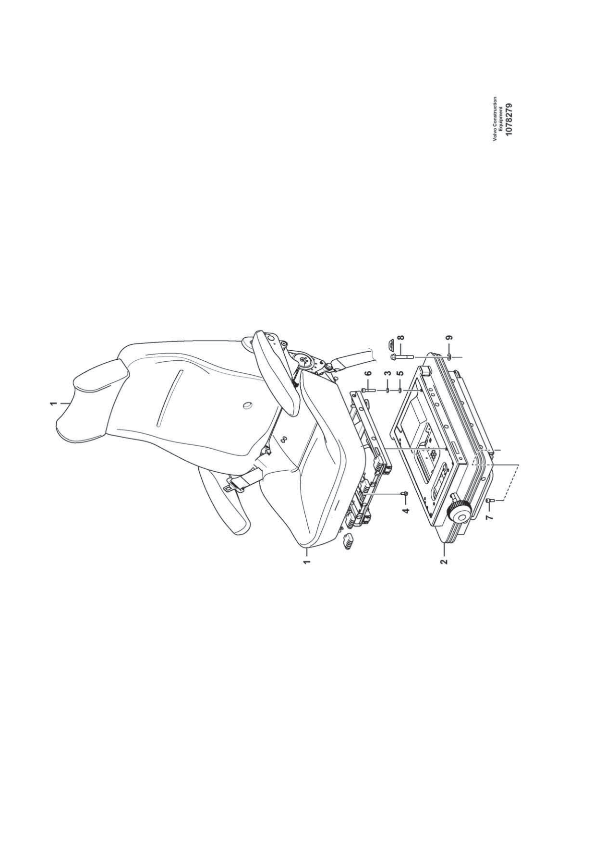 Seat VOE 14684305 for Volvo EC210D Excavator