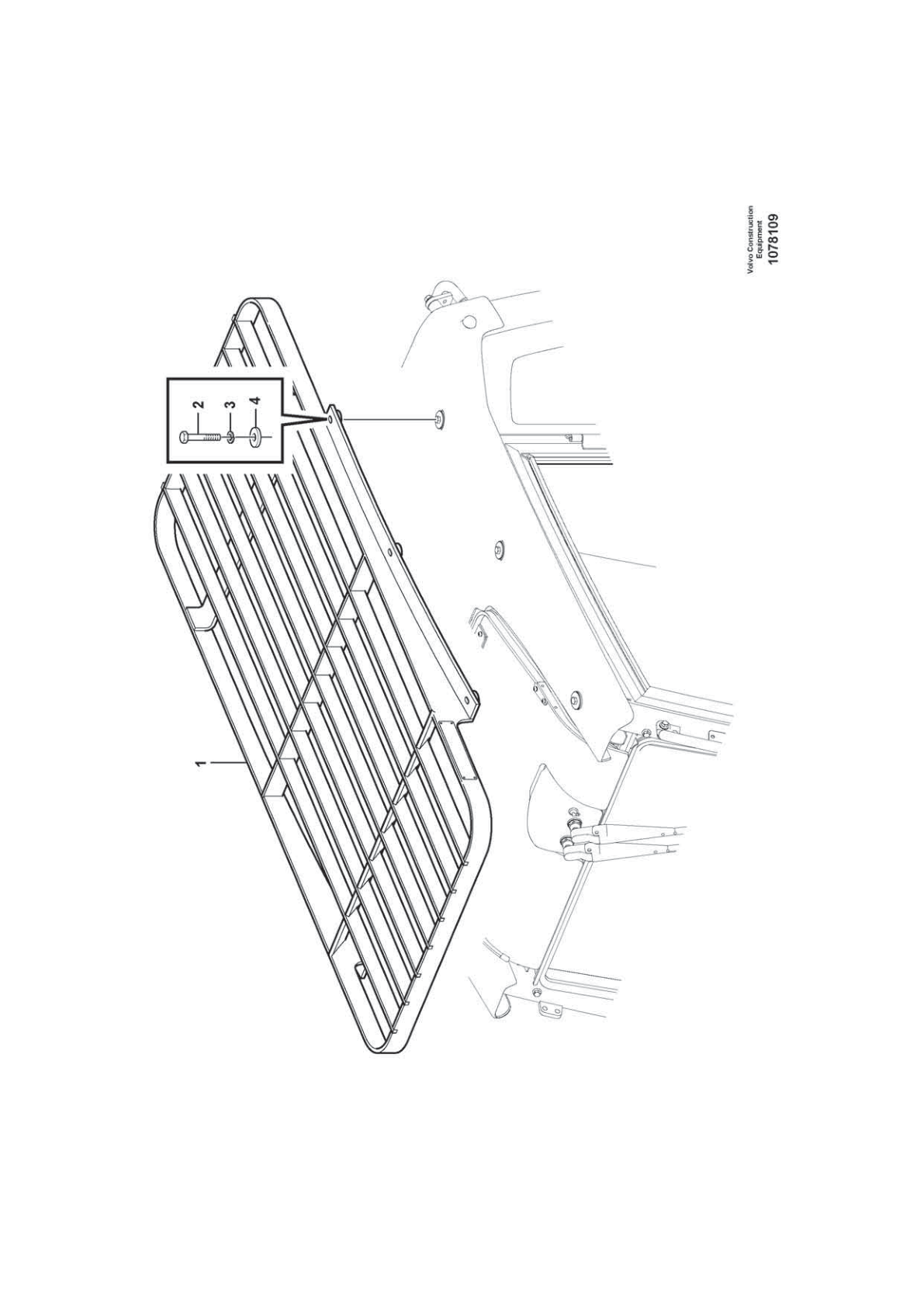 Cab Guard VOE 14690931 for Volvo EC210D Excavator