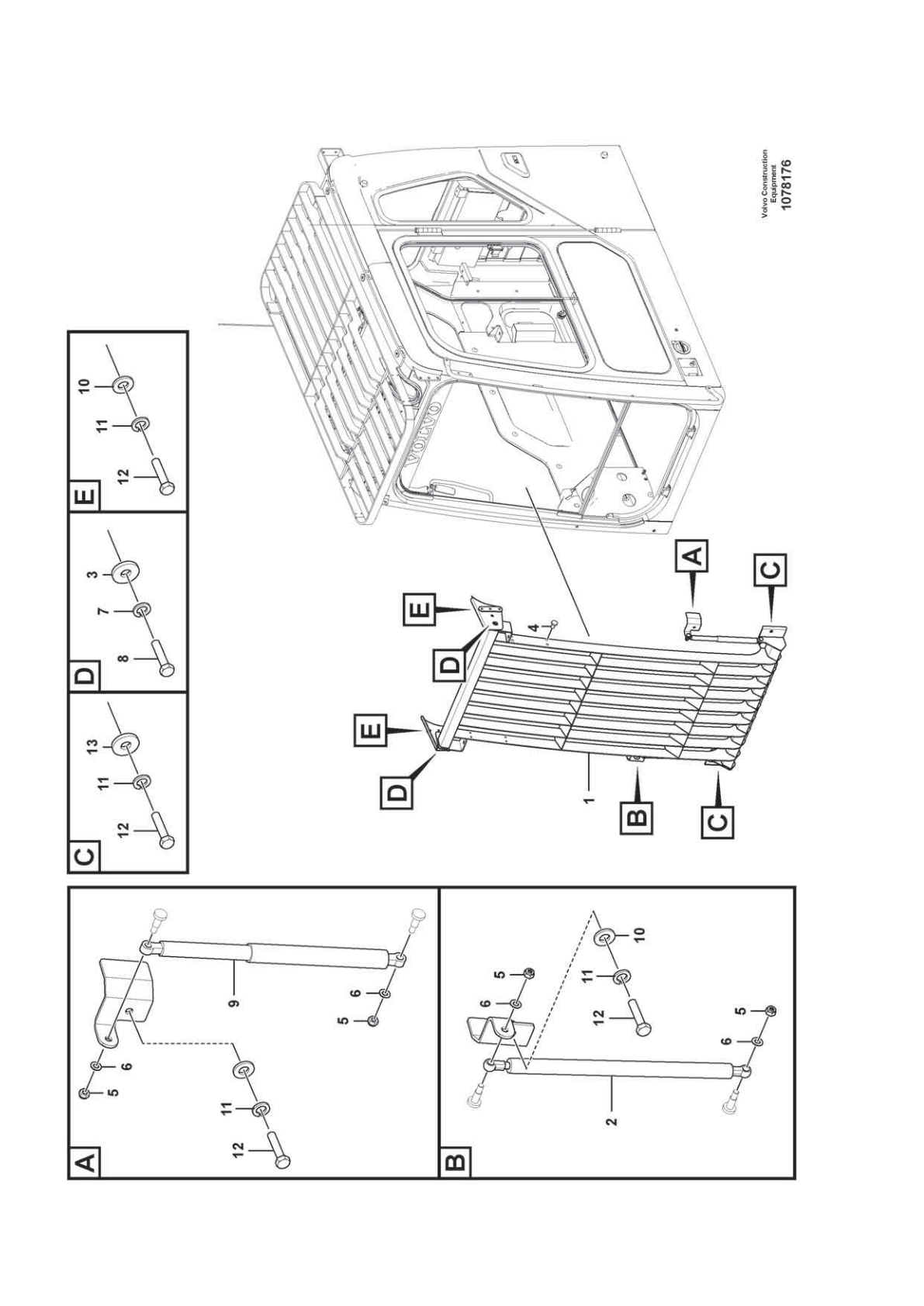 OEM exploded diagram — Gas Spring