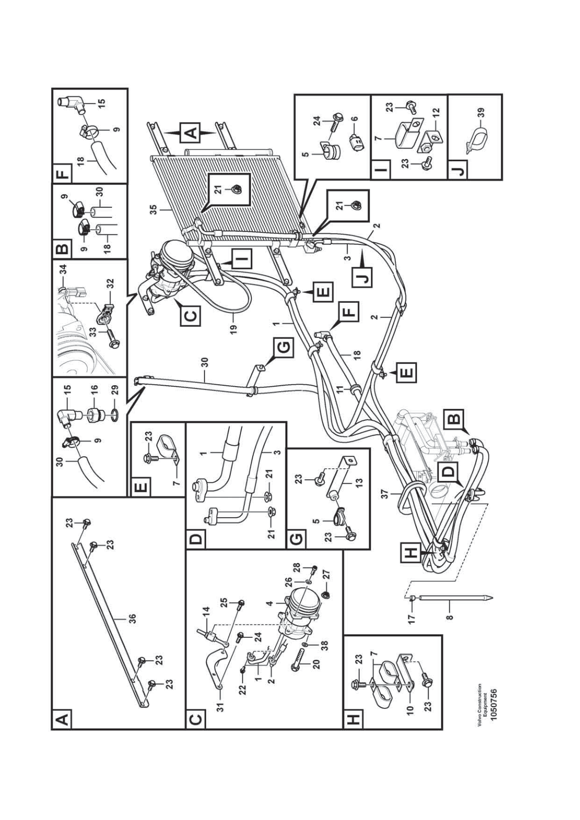 Switch VOE 14591545 for Volvo EC210D Excavator