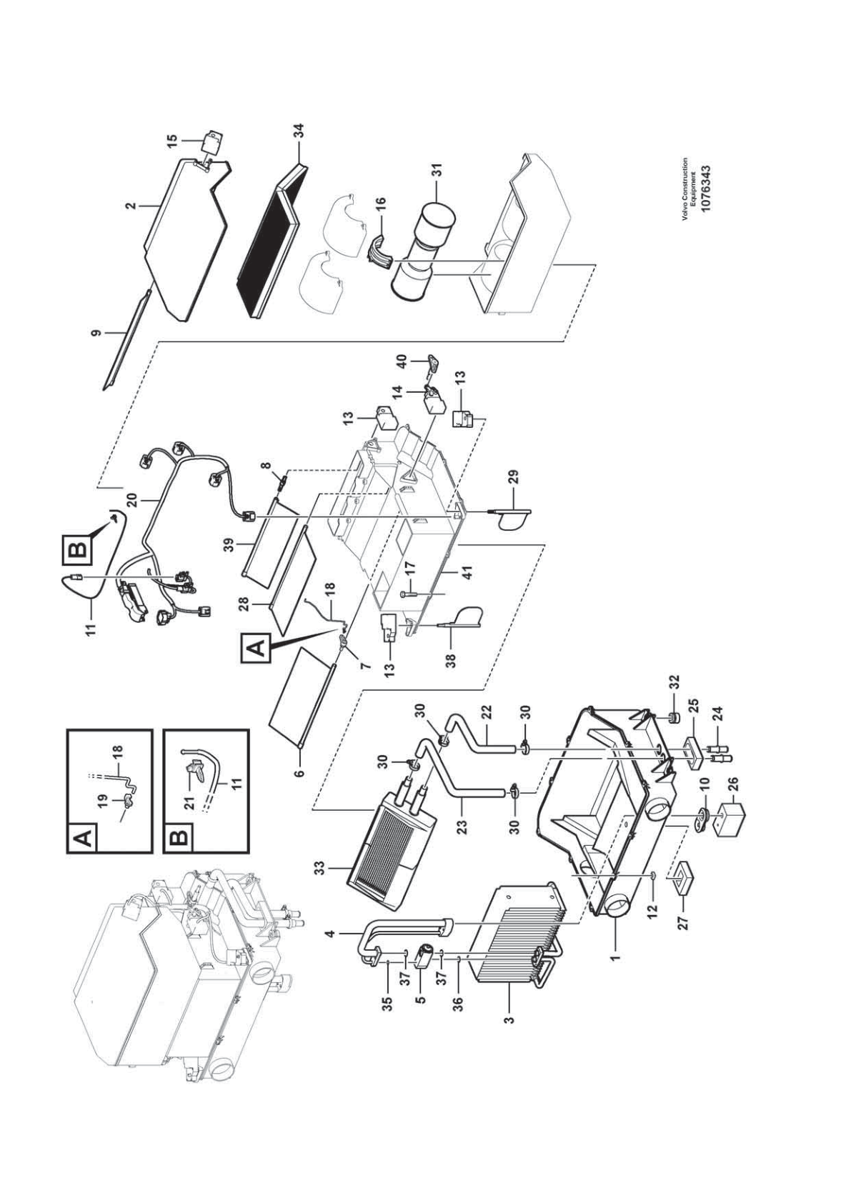 Gasket VOE 14669735 for Volvo EC210D Excavator
