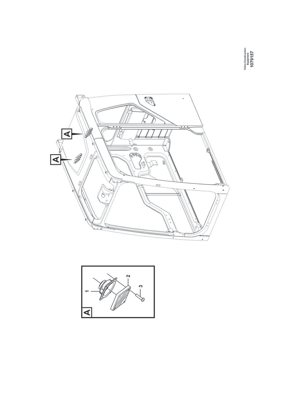 Loudspeaker VOE 11201898 for Volvo EC210D Excavator