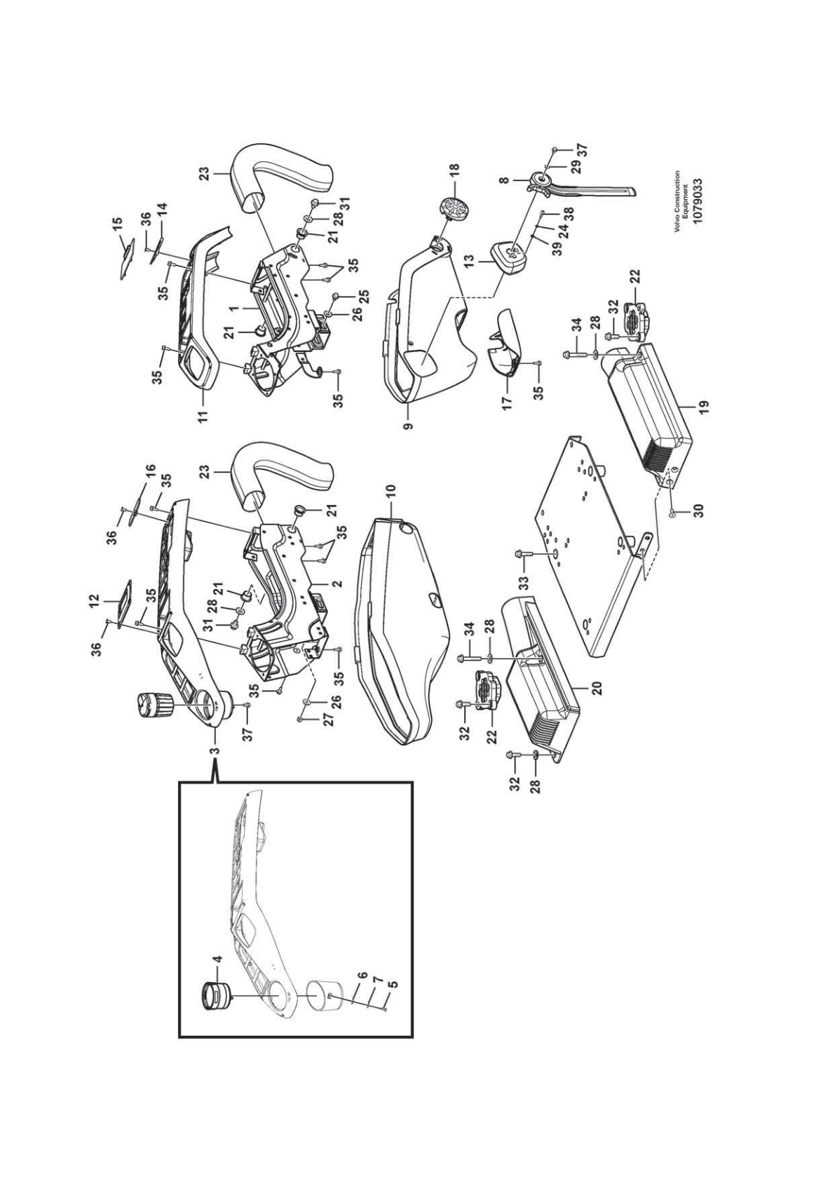 Plate VOE 14534417 for Volvo EC210D Excavator