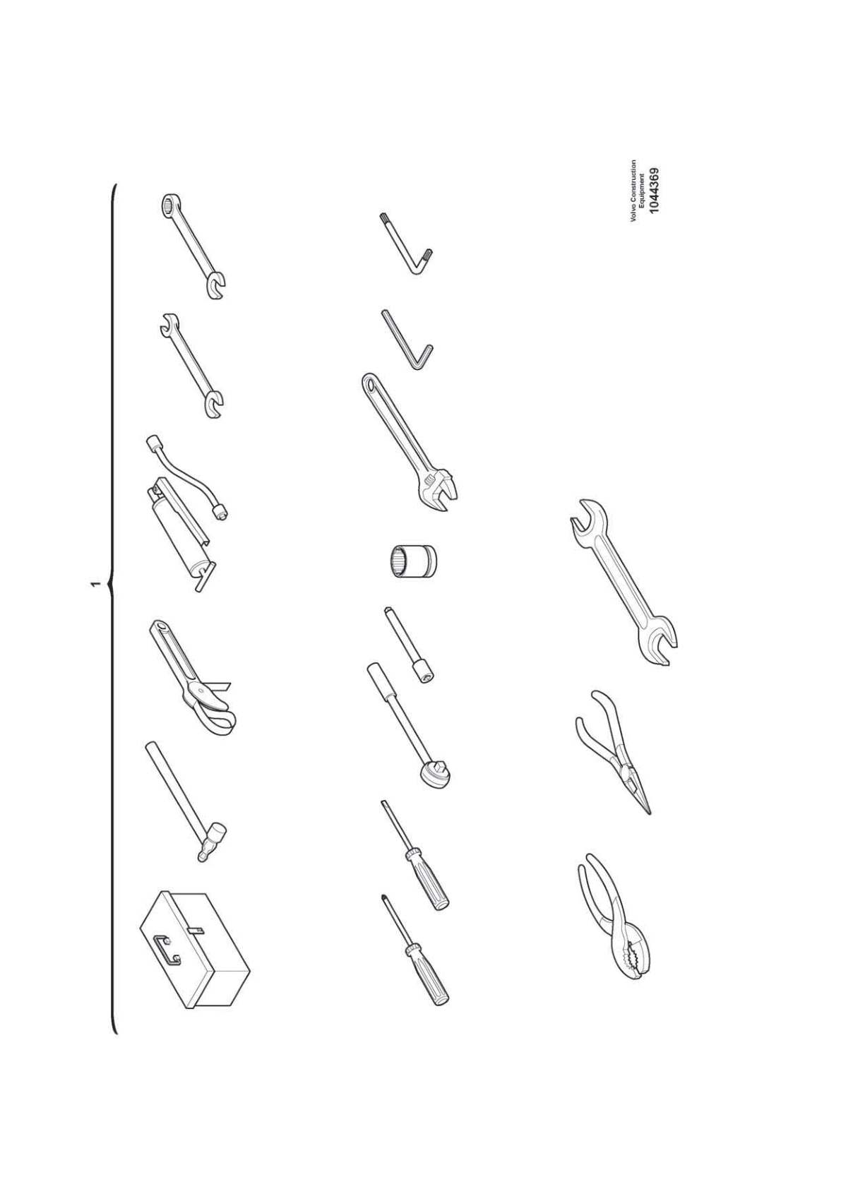 Tool VOE 14549544 for Volvo EC210D Excavator