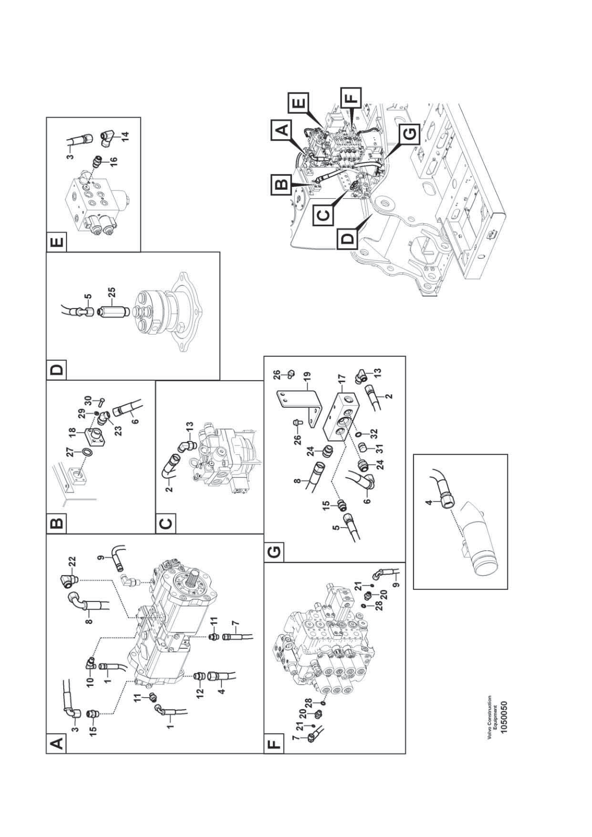 Block VOE 14674259 for Volvo EC210D Excavator