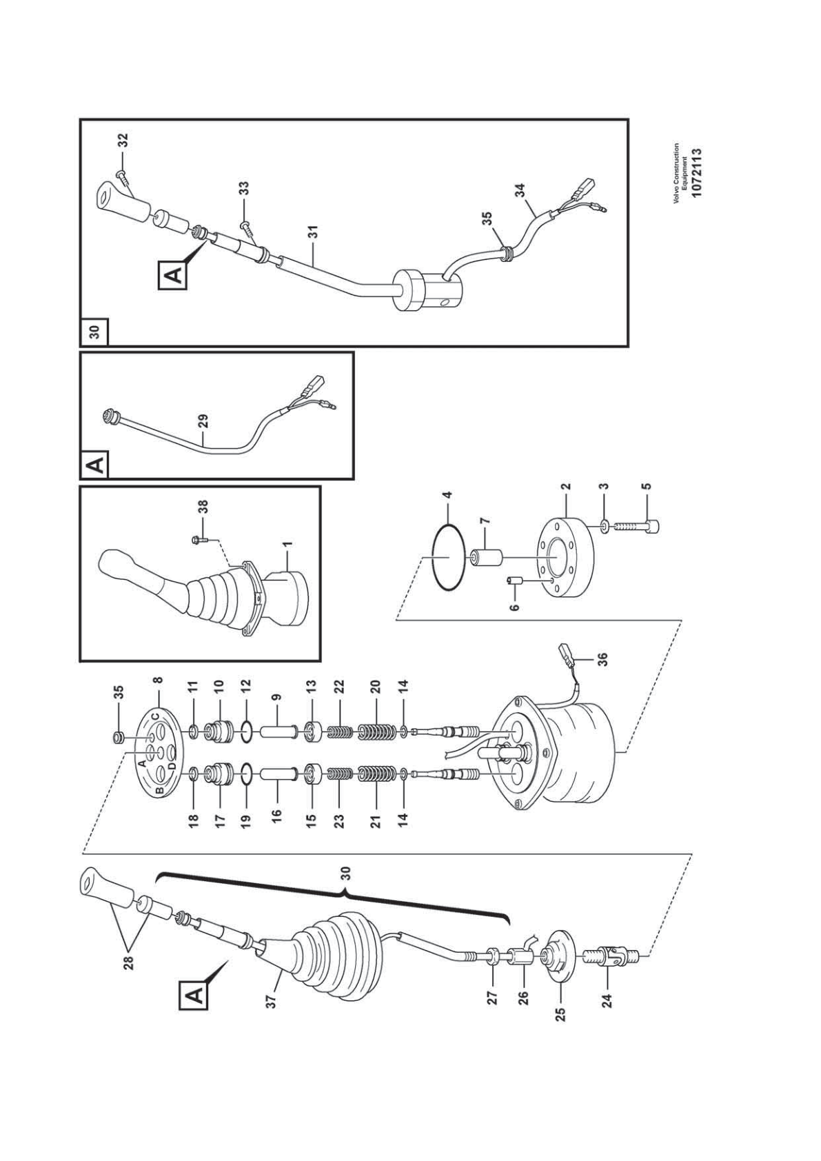 Terminal VOE 14500564 for Volvo EC210D Excavator