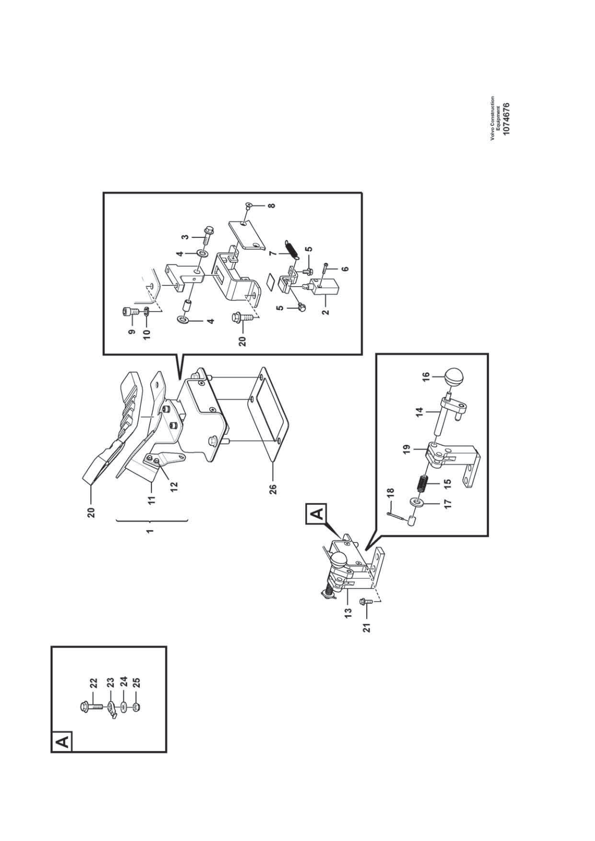 Switch VOE 14643925 for Volvo EC210D Excavator