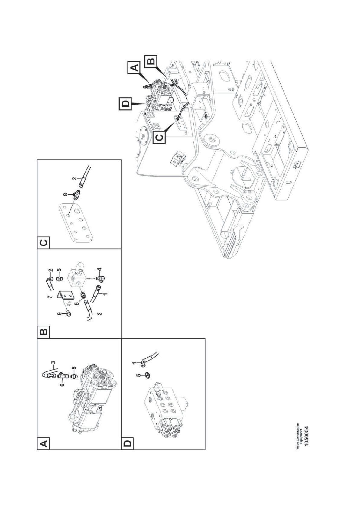 Hose Assembly VOE 936690 for Volvo EC210D Excavator