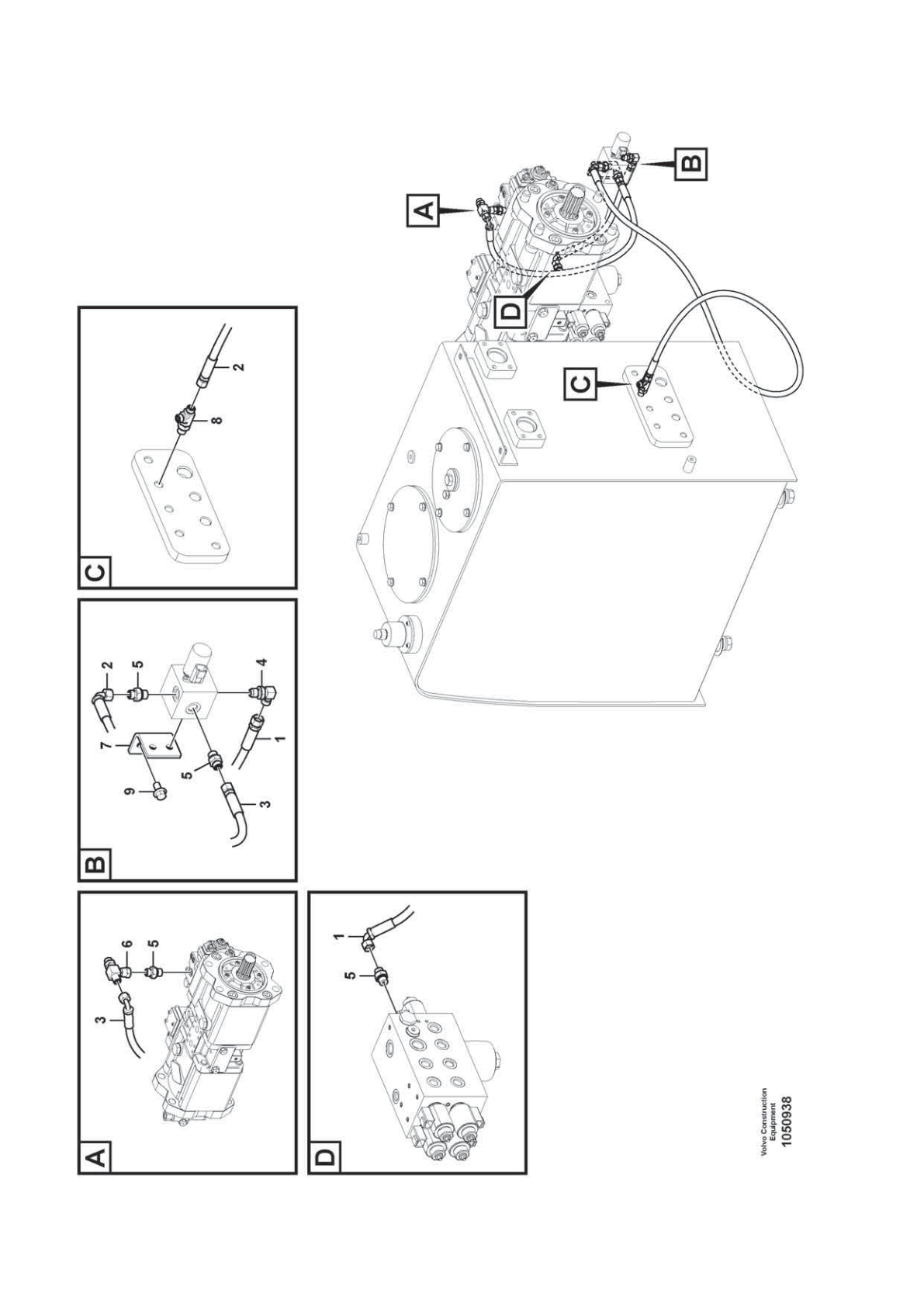 Hose Assembly VOE 936861 for Volvo EC210D Excavator