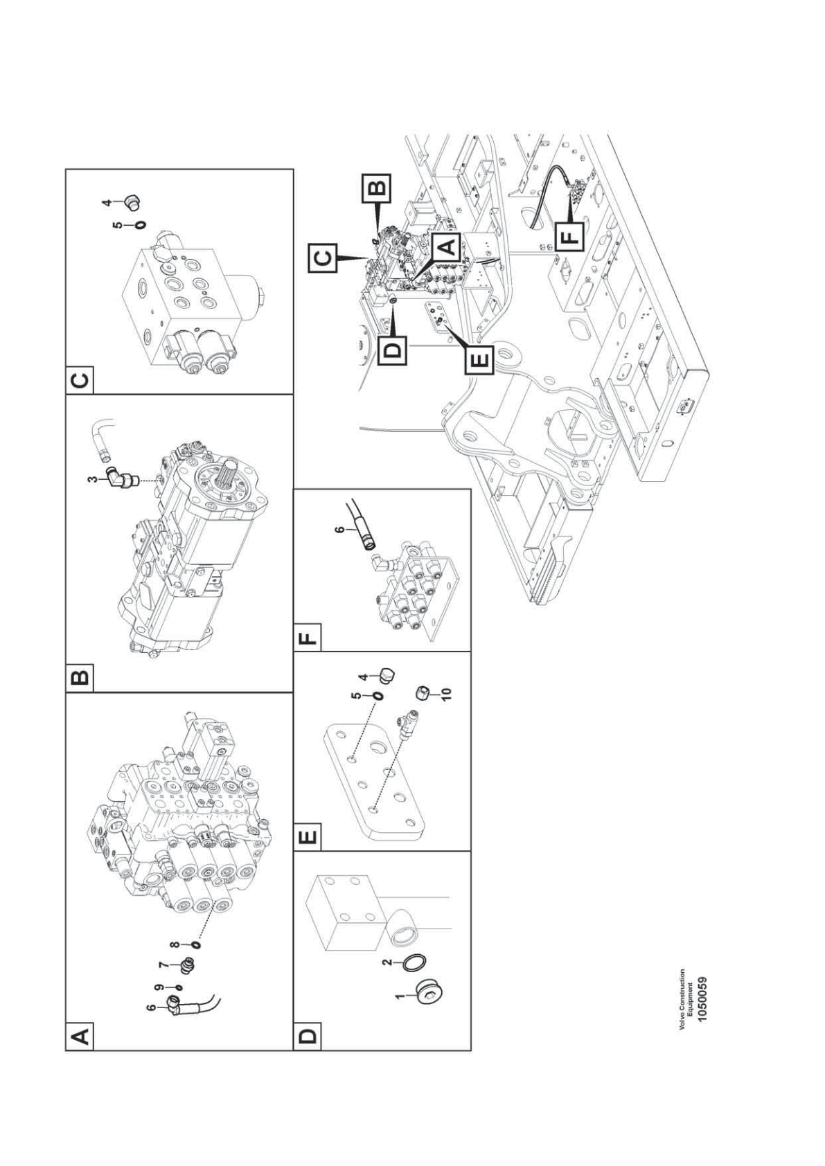 Plug SA 9415-31072 for Volvo EC210D Excavator