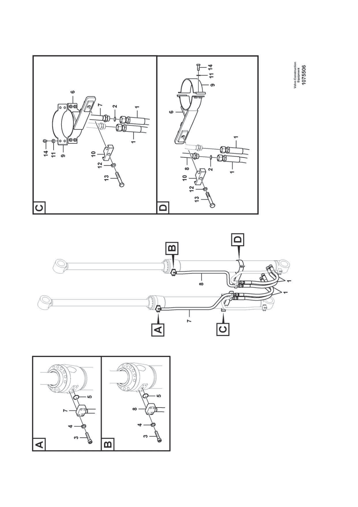 Washer VOE 60110298 for Volvo EC210D Excavator