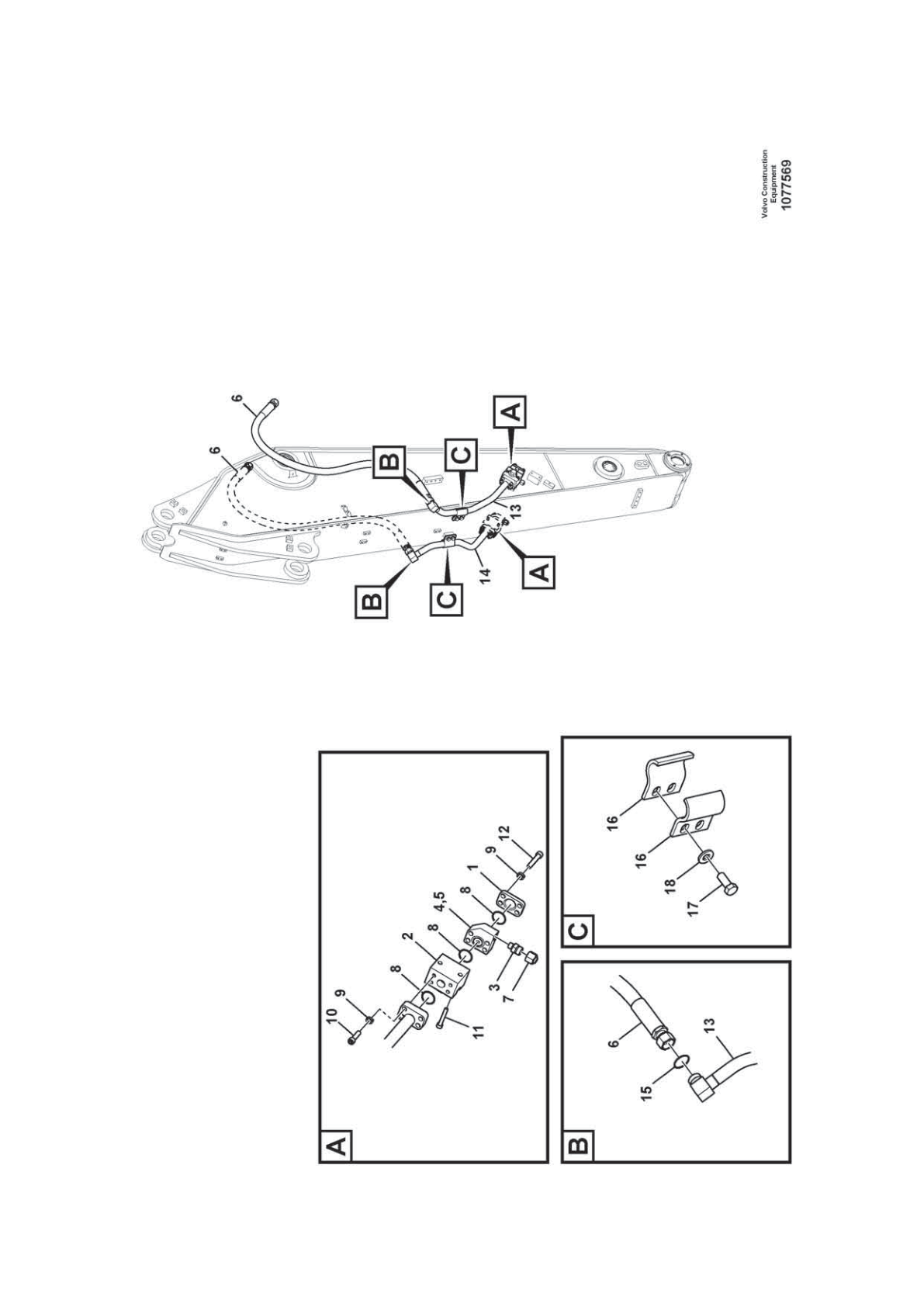 Valve VOE 14659470 for Volvo EC210D Excavator