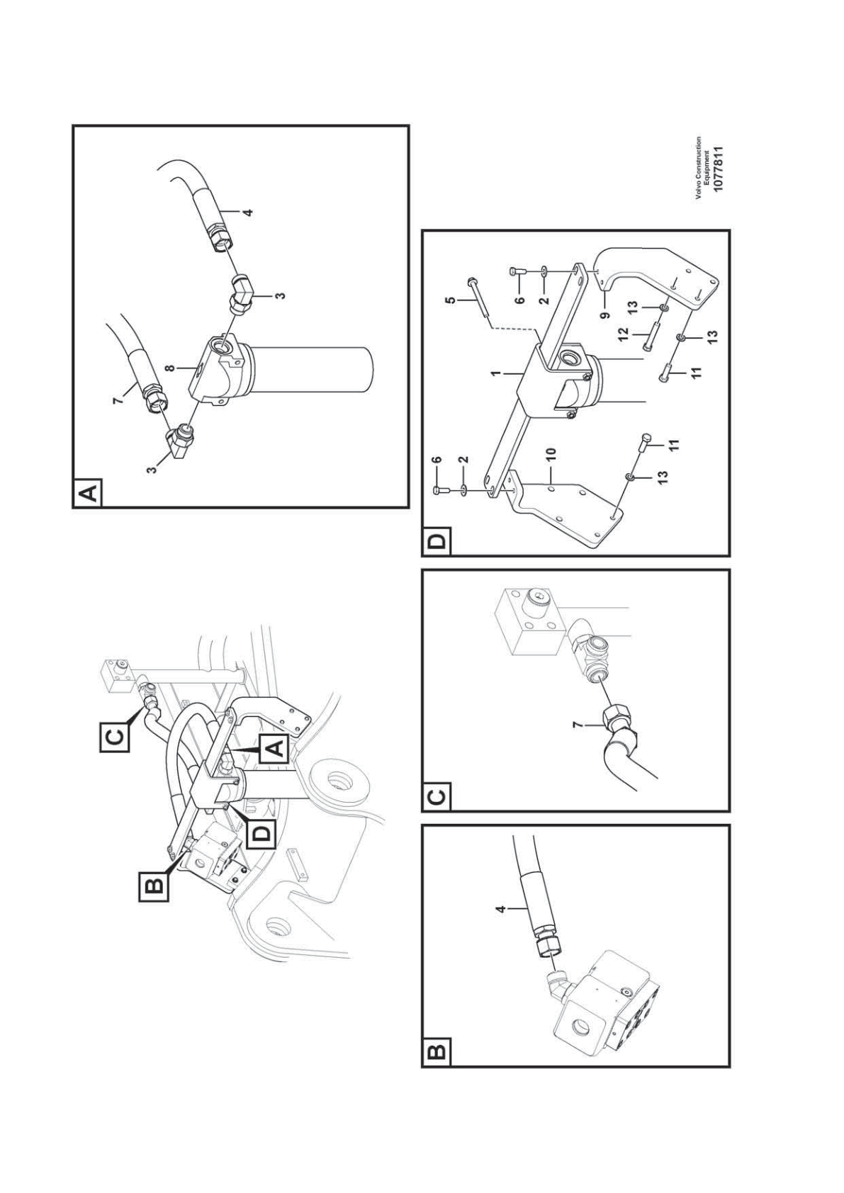 Bracket VOE 14508417 for Volvo EC210D Excavator