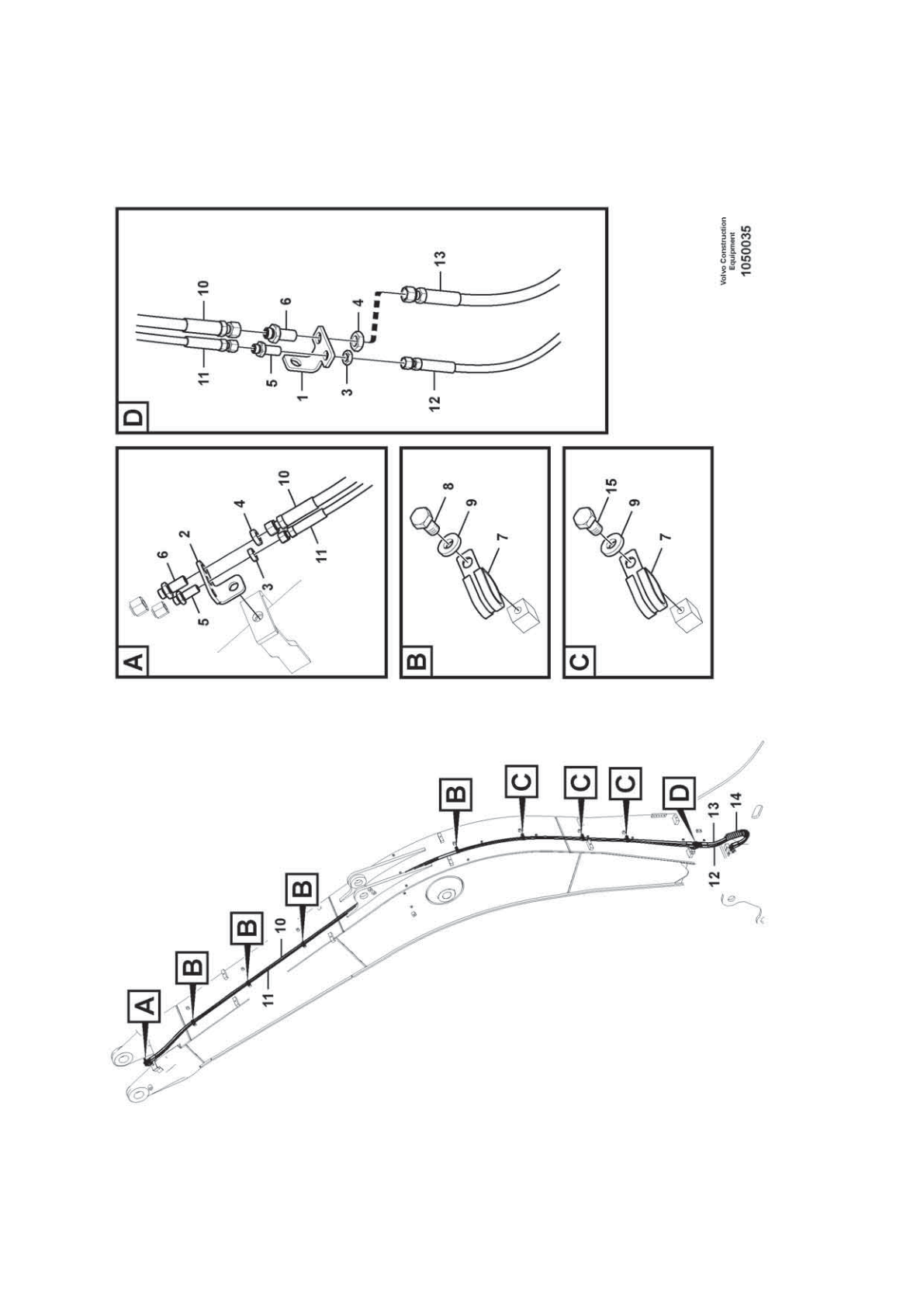 Plate VOE 14535218 for Volvo EC210D Excavator