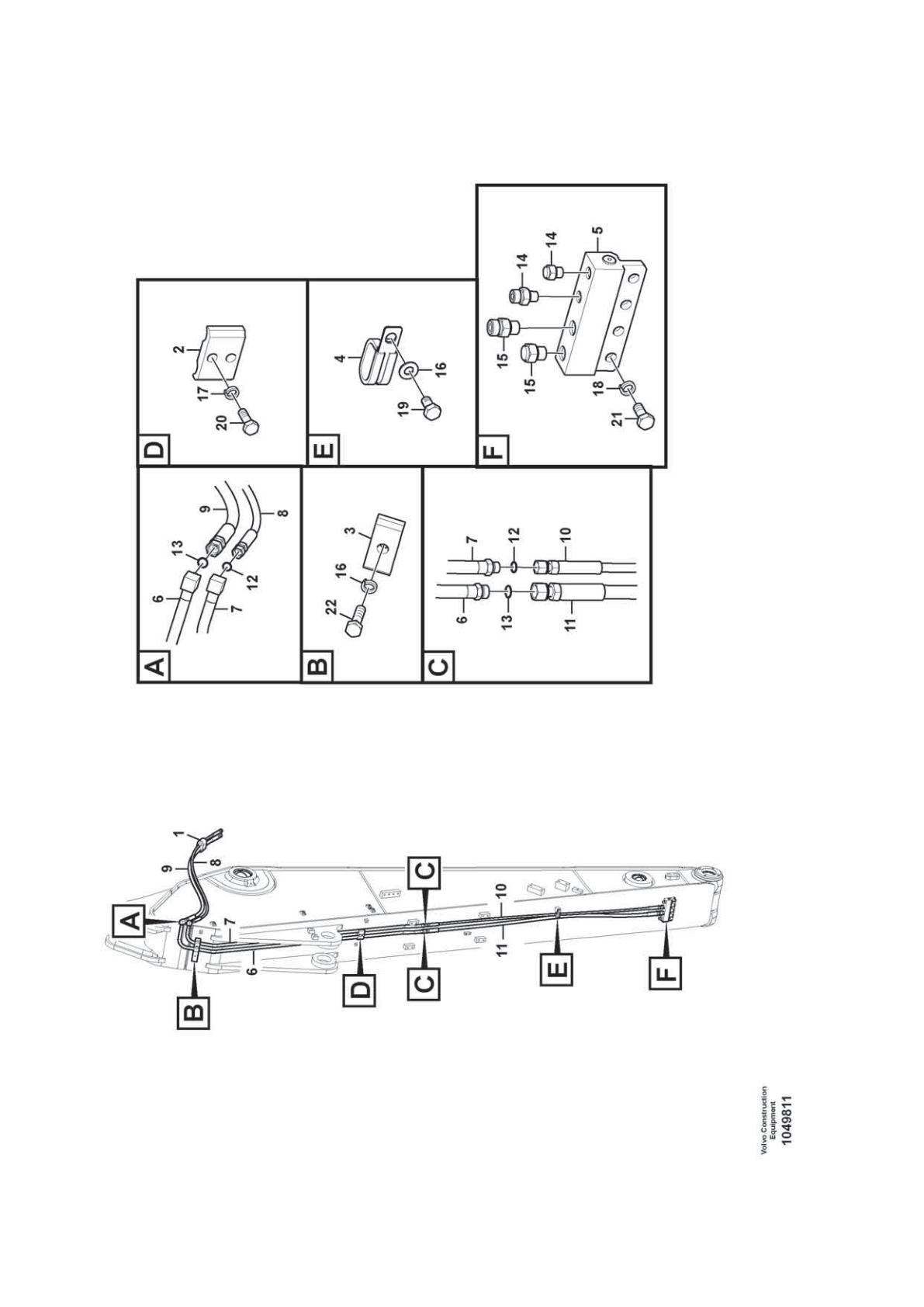 Clamp VOE 14881202 for Volvo EC210D Excavator