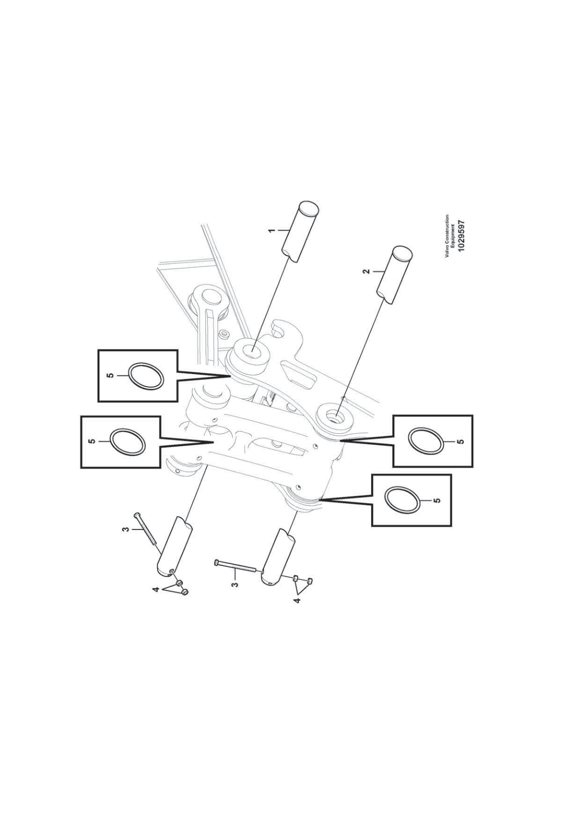 Pin VOE 14547822 for Volvo EC210D Excavator