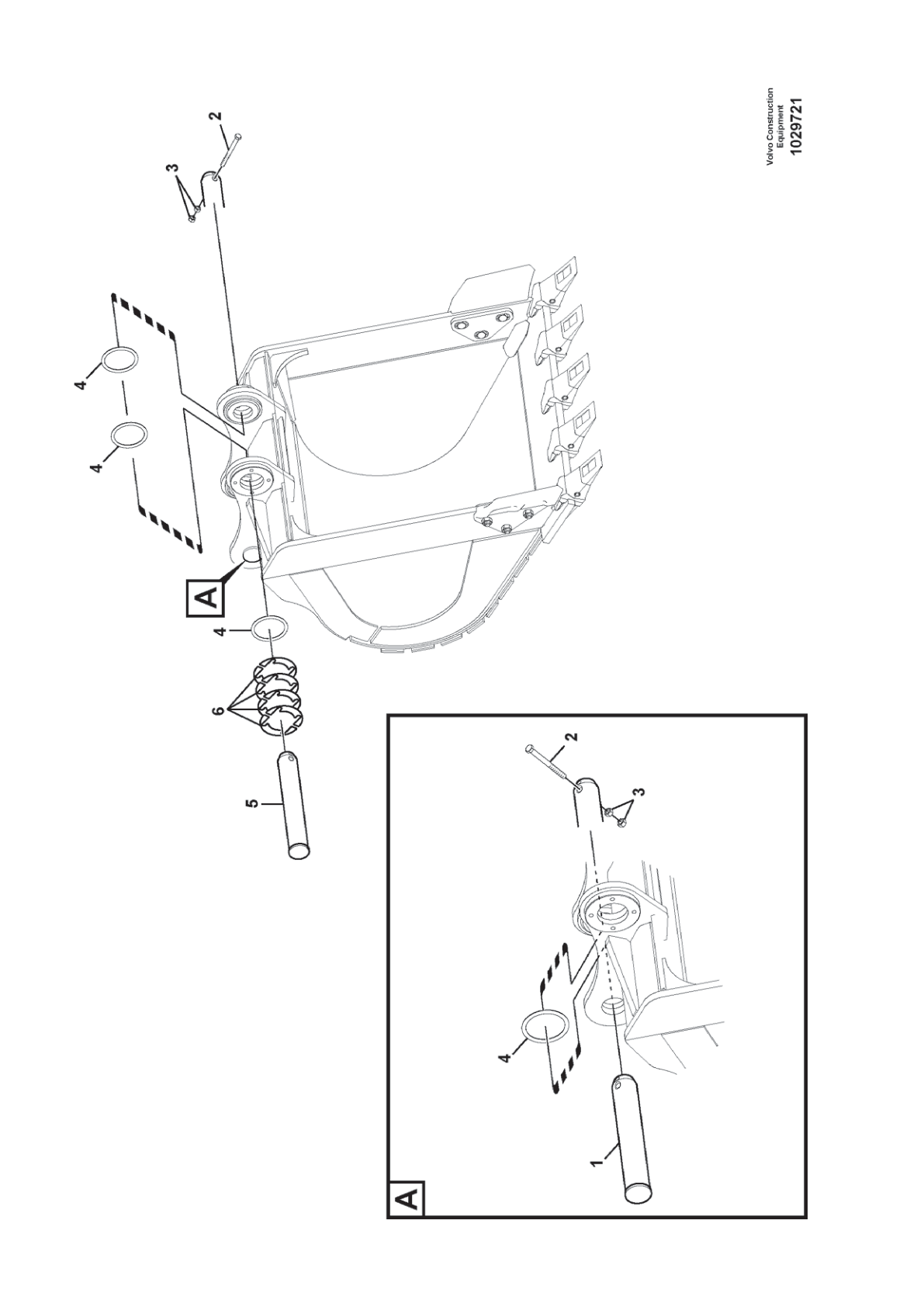 Shim VOE 14547826 for Volvo EC210D Excavator