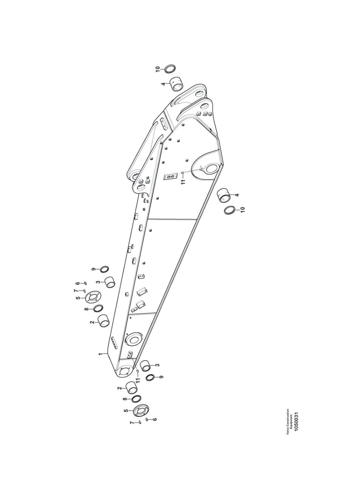 Dipper Arm VOE 14704509 for Volvo EC210D Excavator