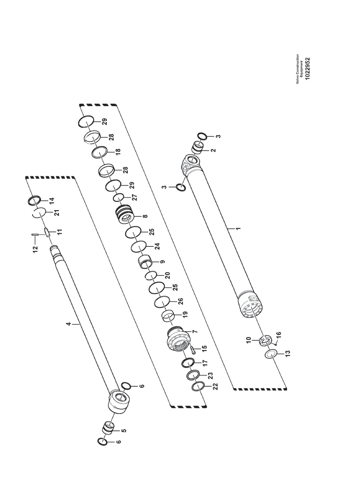Sealing Kit VOE 14589131 for Volvo EC210D Excavator