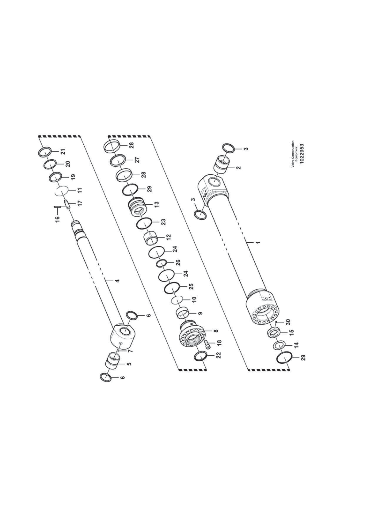 Dipper Arm Cylinder VOE 14535789 for Volvo EC210D Excavator