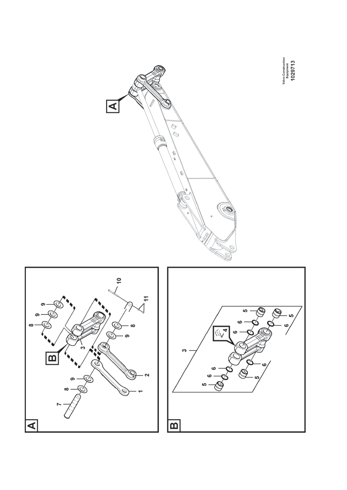 Connecting Rod VOE 14545617 for Volvo EC210D Excavator