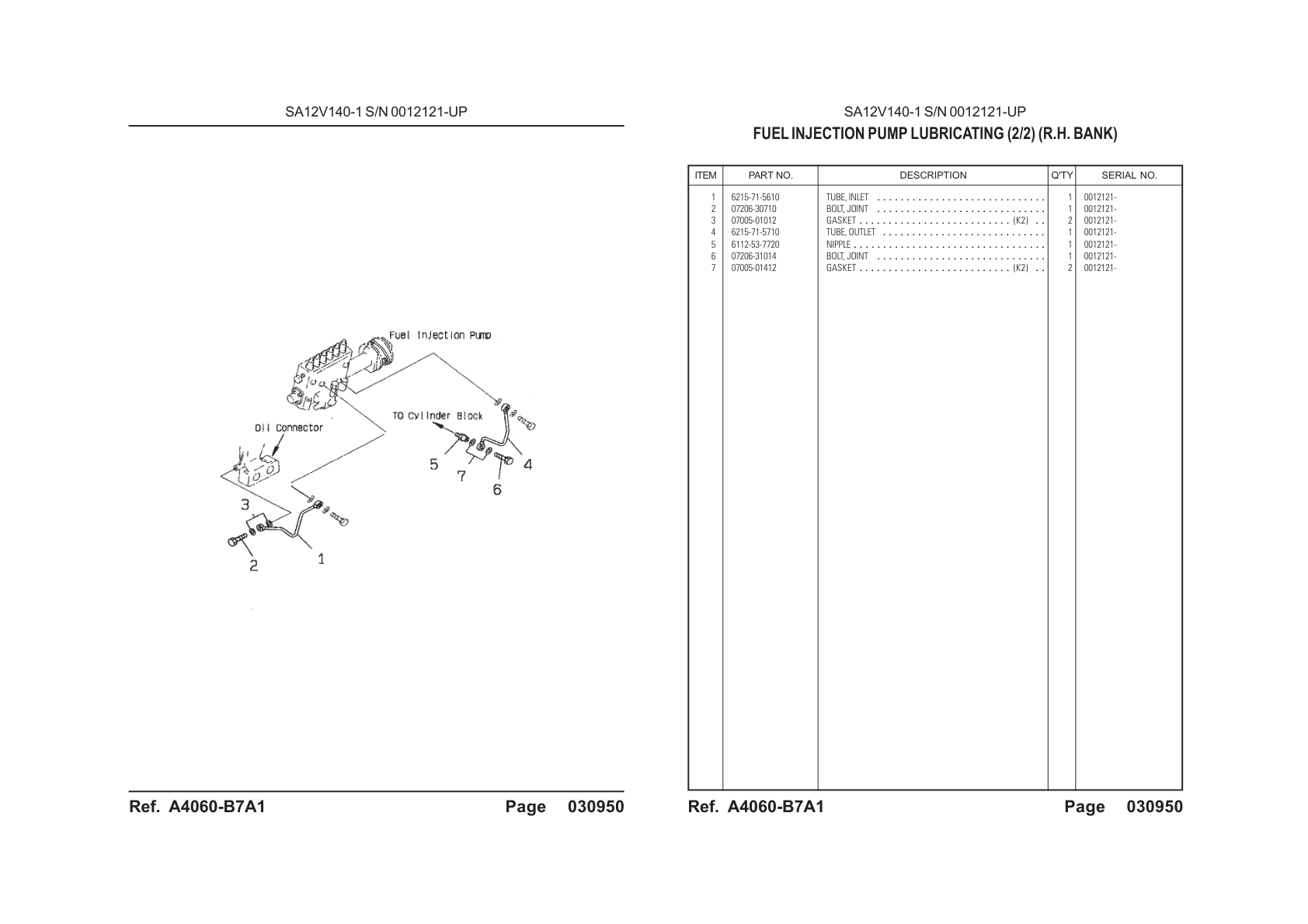 OEM exploded diagram and parts table — Joint Bolt