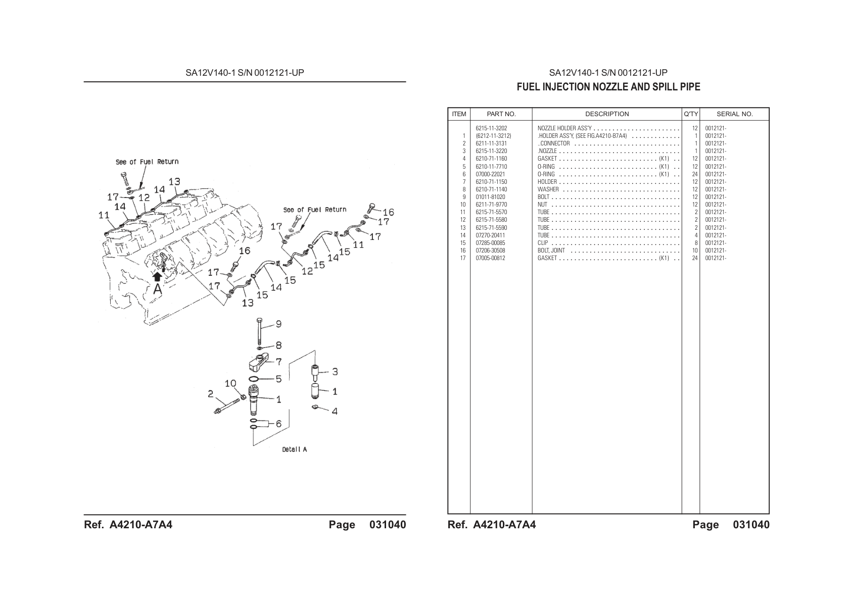 OEM exploded diagram and parts table — Connector