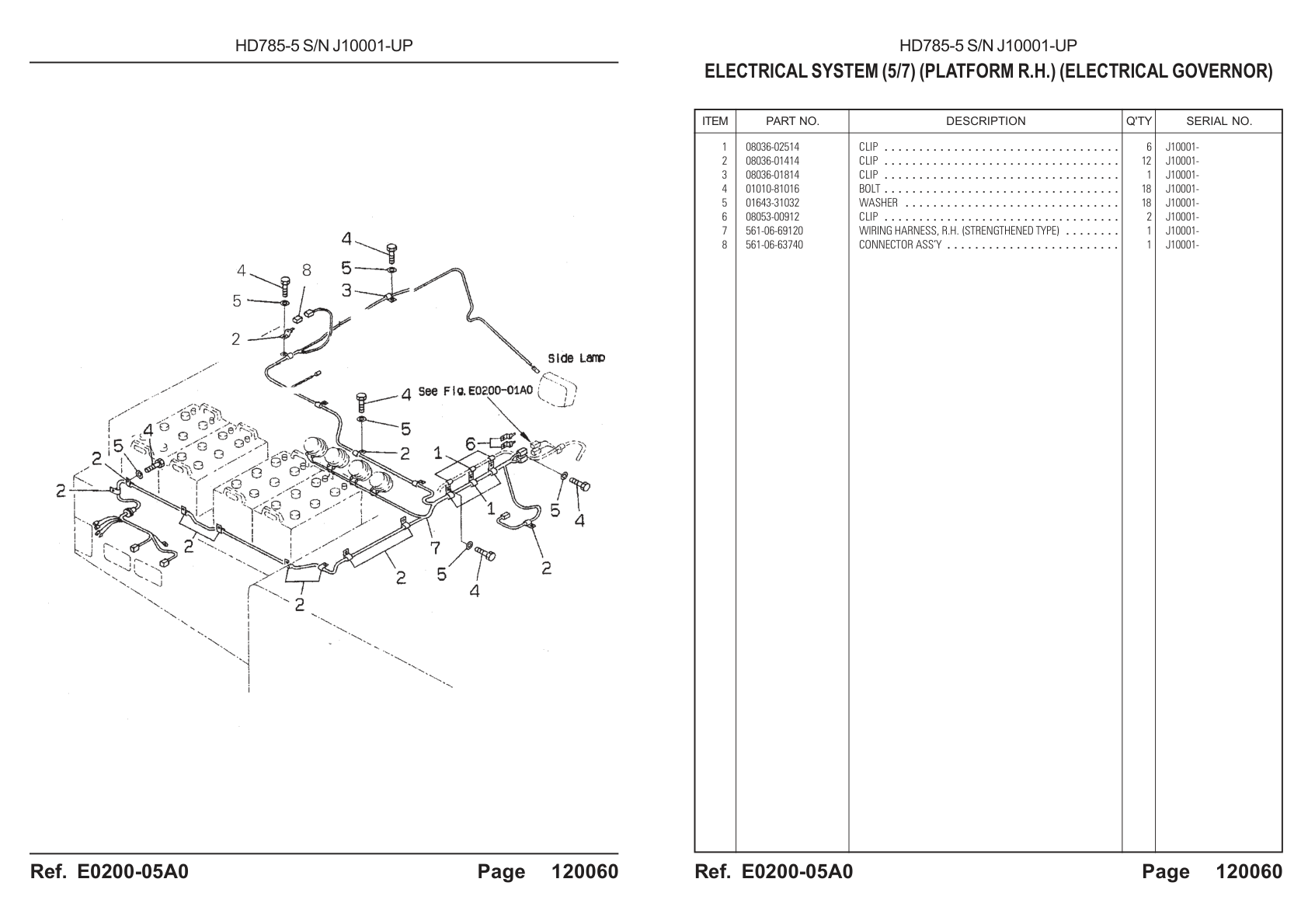 OEM exploded diagram and parts table — Connector Assembly