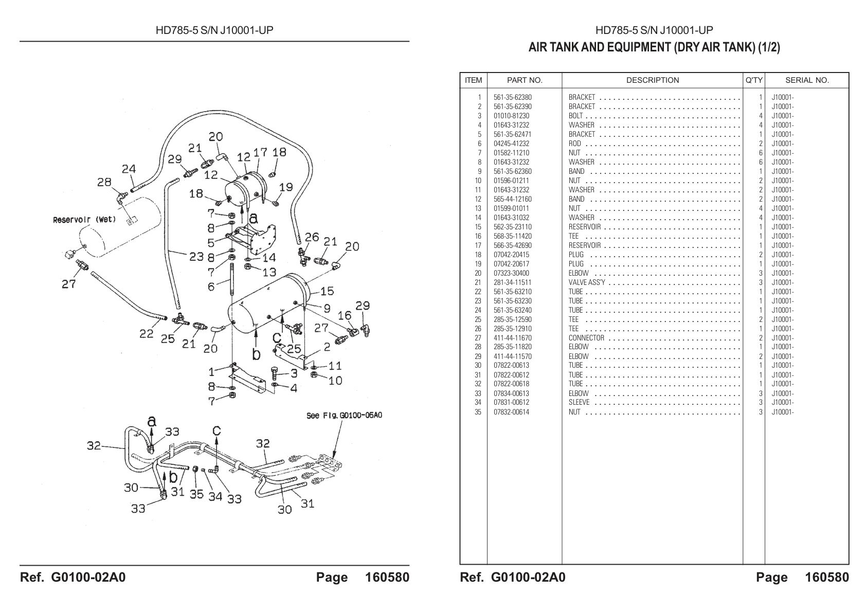 OEM exploded diagram and parts table — Nut