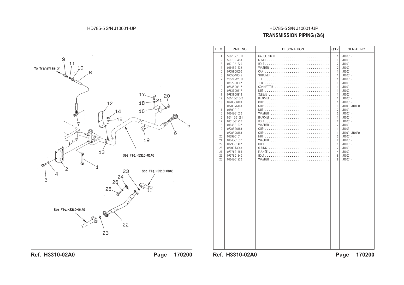 OEM exploded diagram and parts table — Bracket