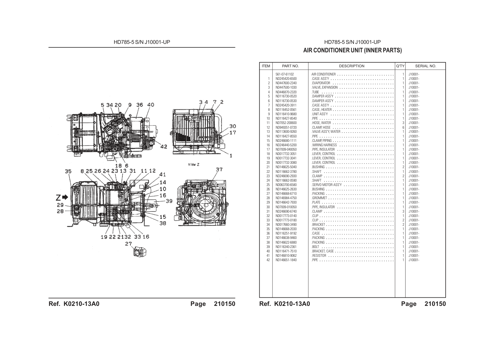 Case Assembly ND245420-6500 for Komatsu HD785-5 Rigid Dump Truck