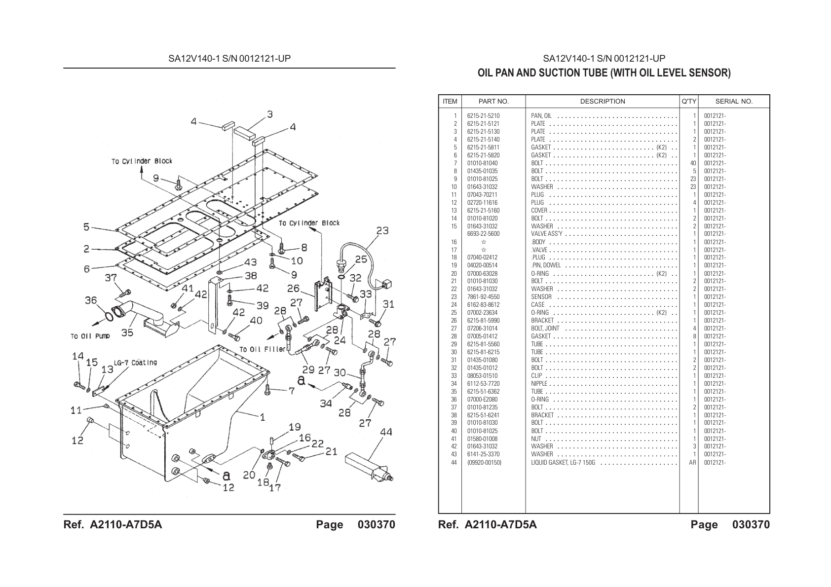 OEM exploded diagram and parts table — Clip