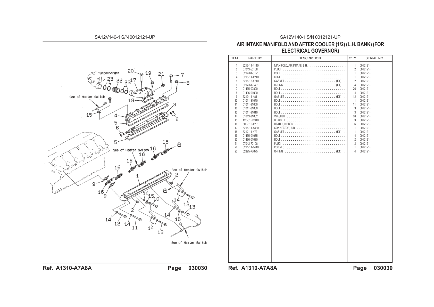 O-ring 02895-77075 for Komatsu HD785-5 Rigid Dump Truck