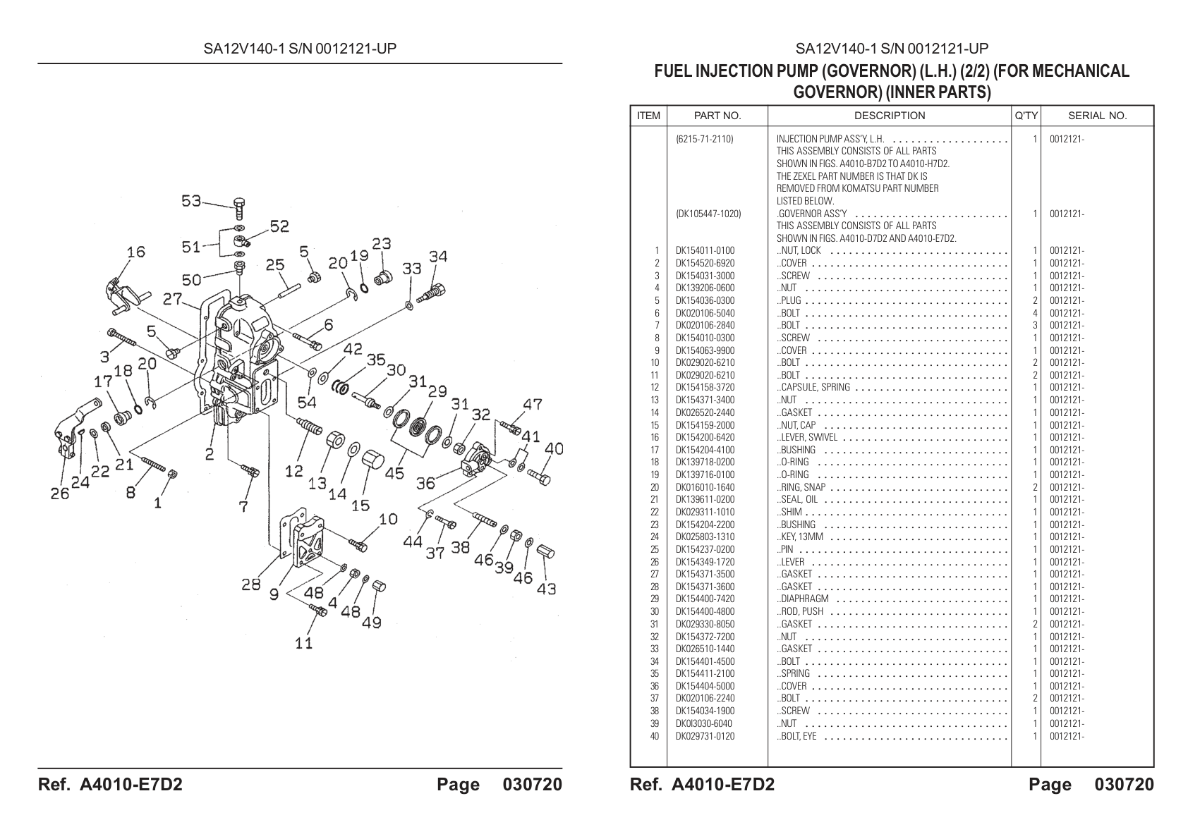 Cover DK154520-6920 for Komatsu HD785-5 Rigid Dump Truck